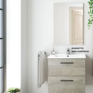 Mobile bagno sospeso cm.60x45x57h rovere alaska