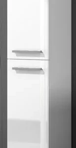 Colonna bagno 2ante cm.30x25x150h bianco laccato