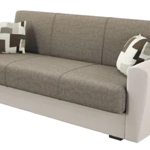 Divano letto 3 posti tessuto/ecopelle "MIAMI"