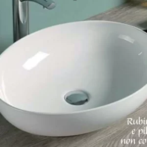 Lavabo ciotola esterna bianca Parigi 52x39,5x13