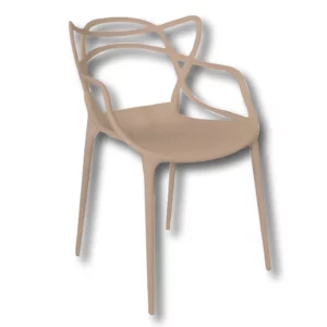 Sedia di arredamento con struttura monoblocco in polipropilene Dimensioni (cm.): 56x54x46/81h Colore: grigio