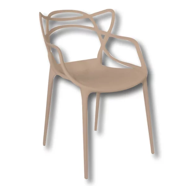 Sedia di arredamento con struttura monoblocco in polipropilene Dimensioni (cm.): 56x54x46/81h Colore: grigio