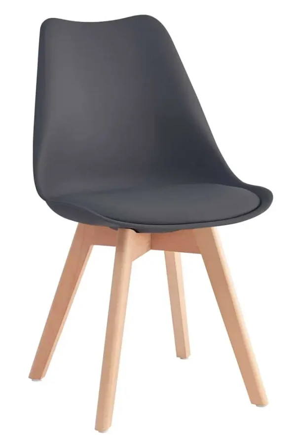 Sedia Nordik Wood in Polipropilene con cuscino - immagine 5